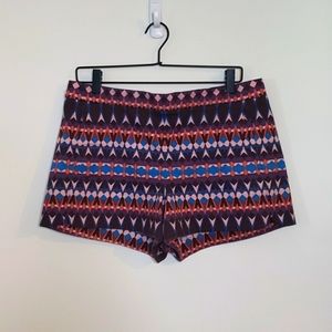 J. Crew Kaleidoscope printed shorts